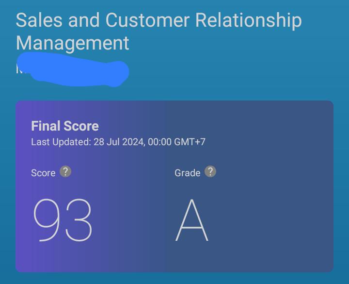 Sales & CRM (Nilai A)